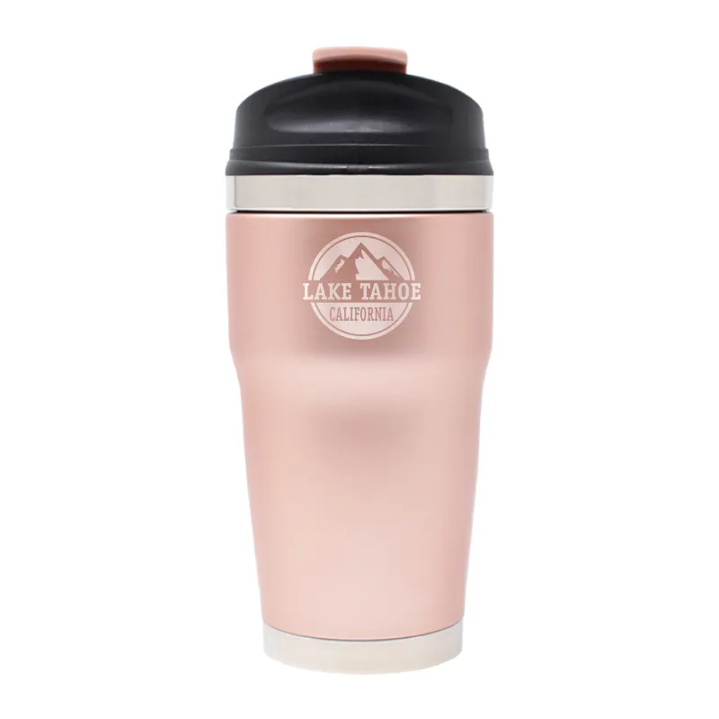 12 OZ ROSE GOLD MYBEVI RETRO WAVE TUMBLER